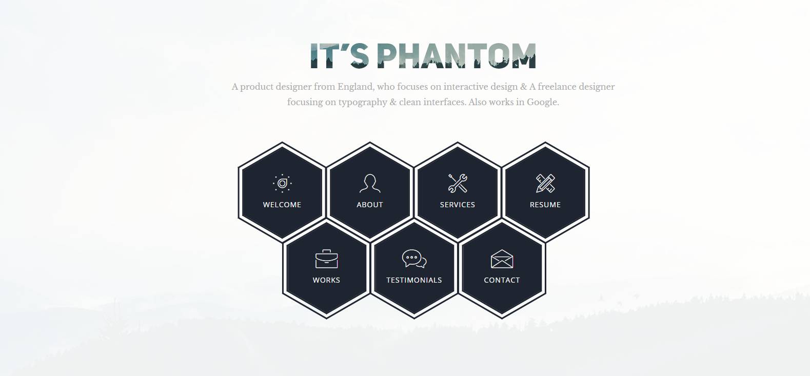 phantom bootstrap web template