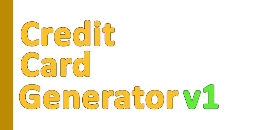 credit card generator v1 - xedrticity